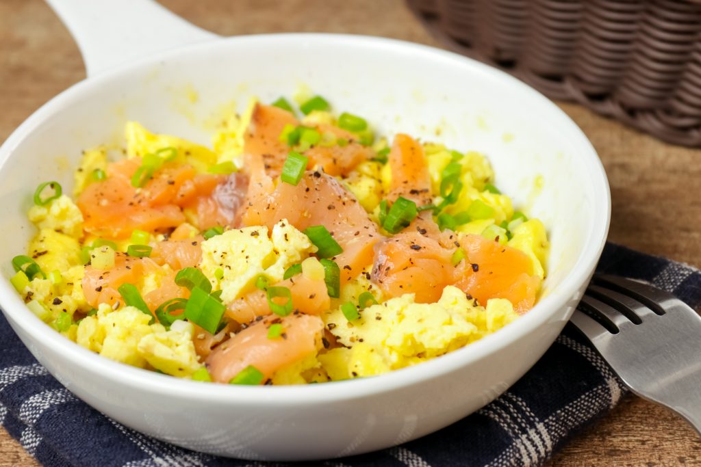 Keto Smoked Salmon Scramble - Custom Keto Diet Blog