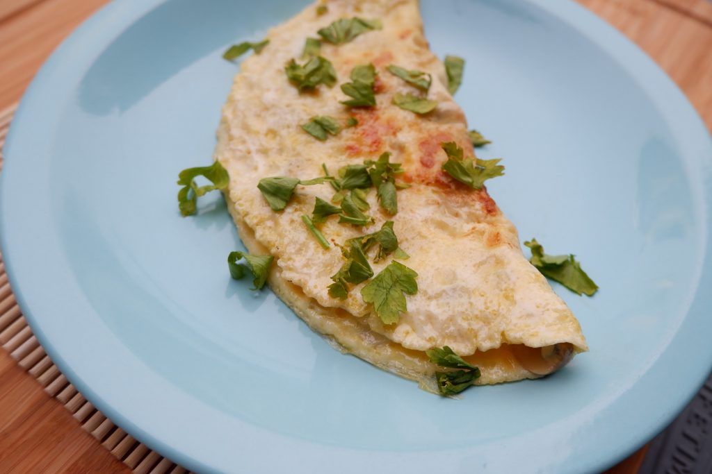 omelette aux champignons céto