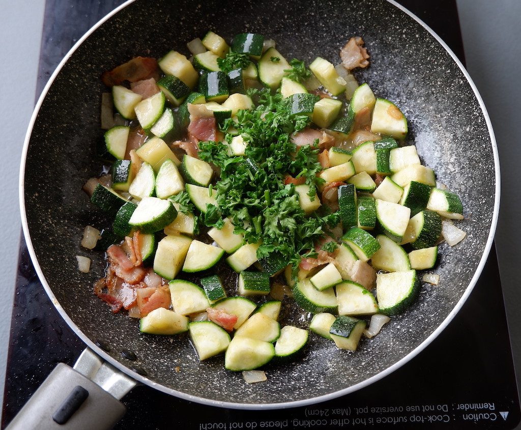 add parsley and stir