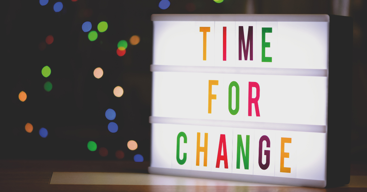5 Goals you need to set this year - time for change