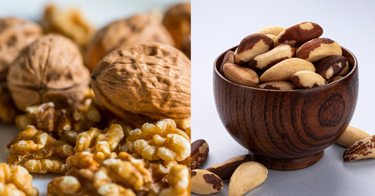 keto fats that fuel - Walnuts and brazil nuts